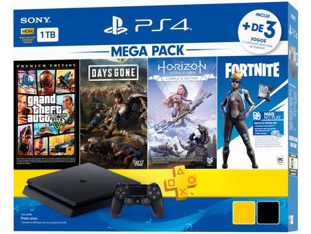 Playstation 4 Pro 1TB 1 Controle Sony - com 1 Jogo - Outros Games - Magazine  Luiza