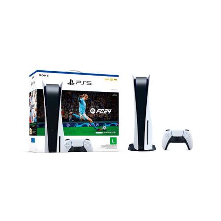 Imagem de Playstation 5 SO00010 825GB Controle Sem Fio FC 24 EA SPORTS Sony