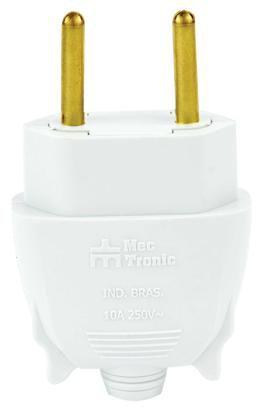 Imagem de Plug macho reto 20a branco mec tronic