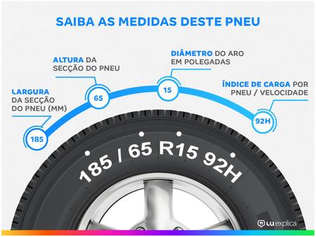 Imagem de Pneu Aro 15” 185/65R15 Pirelli 92H Cinturato P1