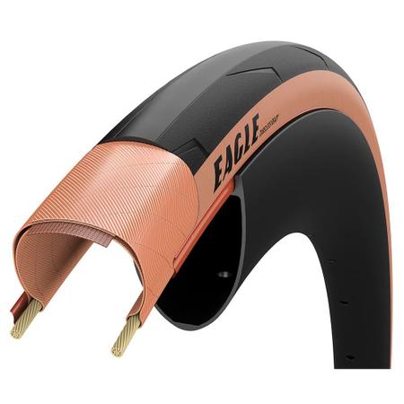 Pneu de Bicicleta Goodyear Eagle Tubeless Ready Faixa Marrom 700x28 Speed Kevlar Imagem de Pneu de Bicicleta Goodyear Eagle Tubeless Ready Faixa Marrom 700x28 Speed Kevlar