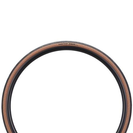 Pneu de Bicicleta Goodyear Eagle Tubeless Ready Faixa Marrom 700x28 Speed Kevlar Imagem de Pneu de Bicicleta Goodyear Eagle Tubeless Ready Faixa Marrom 700x28 Speed Kevlar