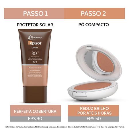 Imagem de Pó Compacto Protetor Solar FPS 50 Episol - Mantecorp Skincare