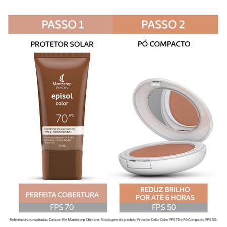 Imagem de Pó Compacto Protetor Solar FPS 50 Episol - Mantecorp Skincare
