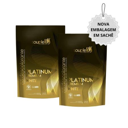 Pó Descolorante White (Branco) 500gr + Ox 900ml Souple Liss - SoupleLiss Imagem de Pó Descolorante White (Branco) 500gr + Ox 900ml Souple Liss
