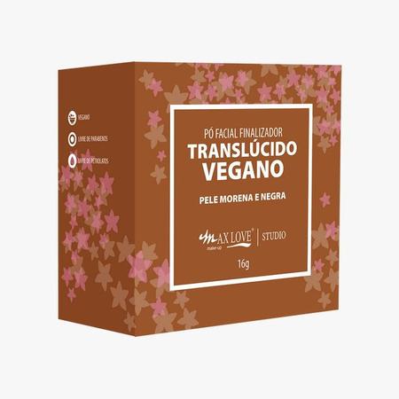 Imagem de Pó Solto Translucido PELE NEGRA Vegano MAX LOVE