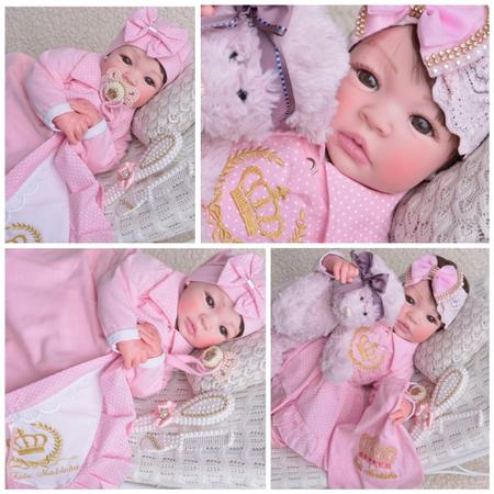 Bebe Reborn Menina Silicone Promoçao Princesa Boneca Poa