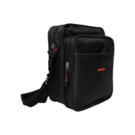 Imagem de Pochete Bolsa Bag Masculina Fashion Colocar Celular Carteira ShoulderBag Menino Espaçosa Preto Trabalho Academia Moderna