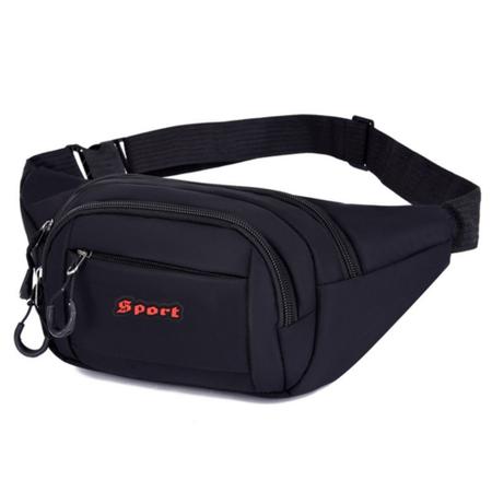 Imagem de Pochete Masculina Bolsa de Cintura Shoulder Bag Impermeável Motoqueiro Multiuso