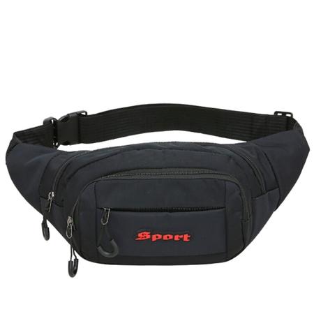 Imagem de Pochete Masculina Bolsa de Cintura Shoulder Bag Impermeável Motoqueiro Multiuso