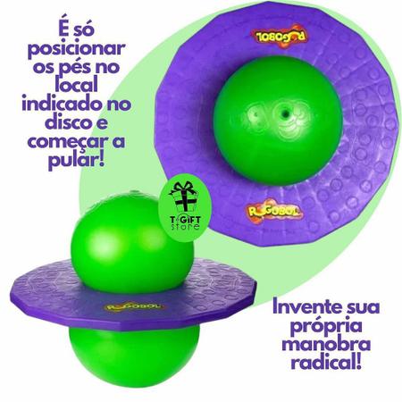 Pogobol Roxo e verde pula pula original estrela brinquedos - Jump Ball -  Magazine Luiza