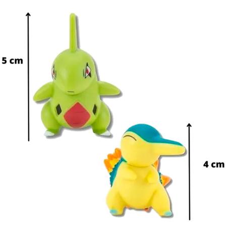 Pokemon - 2 Figuras de Ação de 5cm - Larvitar e Cyndaquil - Sunny - Bonecos  - Magazine Luiza