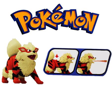 Figura Growlithe Arcamine,Pokemon - Sunny Brinquedos, Modelo: 3288