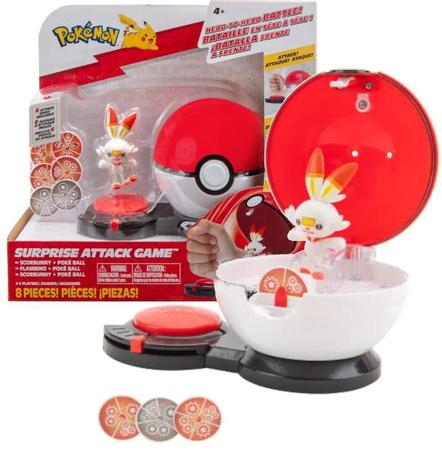 Boneco Pokémon Scorbunny Ataque Surpresa- Sunny