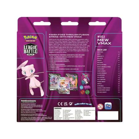 Pokemon batalha de liga mew vmax - ref 32543