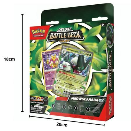 Imagem de Pokémon Batalha Deluxe Meowscarada 60 Cartas 33098 - Copag