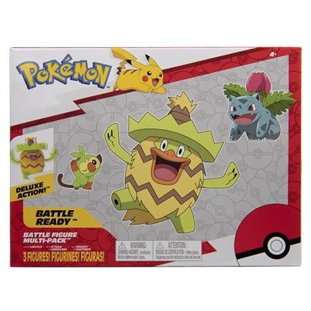 Pokemon Battle Figure, Tema tipo Grama com 3 Pack Ludicolo, Ivysaur,  Grookey - 4,5 polegadas Ludicolo Figure, 3 polegadas Ivysaur Figure, 2-inch  Grookey - Brinquedos para Crianças Fãs pokémon -  Exclusive -  Colecionáveis - Magazine Luiza