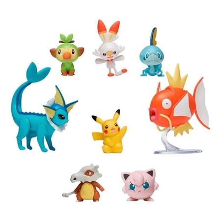 Pokemon - Kit 8 Figuras de Batalha - Pikachu, Abra, Leafeon - Sunny  Brinquedos - Boneco Pokémon - Magazine Luiza