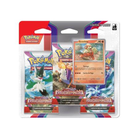 Pokemon Blister Triplo Evoluções Em Paldea Jogo de Cartas Copag 41118