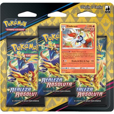 Pokémon TCG - 1 Blister Triplo = 1 Carta Ultra RARA da Realeza Absoluta?  (Triple Pack) 