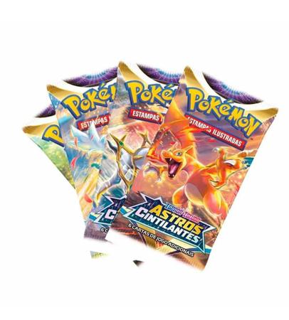Box Cartas Pokémon EE9 Booster 36 Pacotes com 216 Cartas - Astros