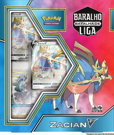 Pokemon Deck Baralha Batalha Liga Zacian V Lacrado Ptbr - Escorrega o Preço