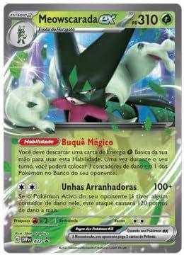 Box Cartas Cards Pokémon Parceiros de Paldea Meowscarada EX - Copag