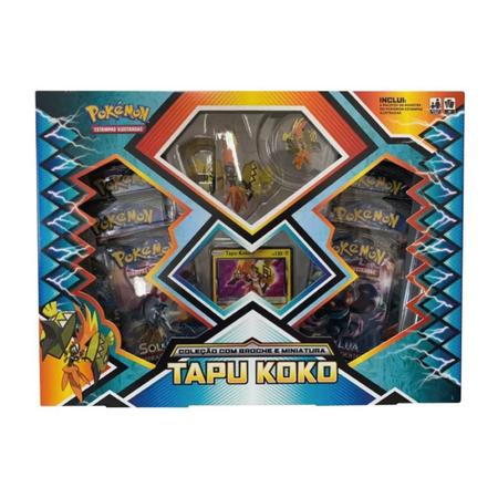 Card Game Pokémon Tcg Box Sol E Lua Tapu Koko Lacrada Copag - Deck de  Cartas - Magazine Luiza