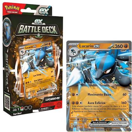 Deck Baralho De Batalha Lucario EX ou Ampharos EX