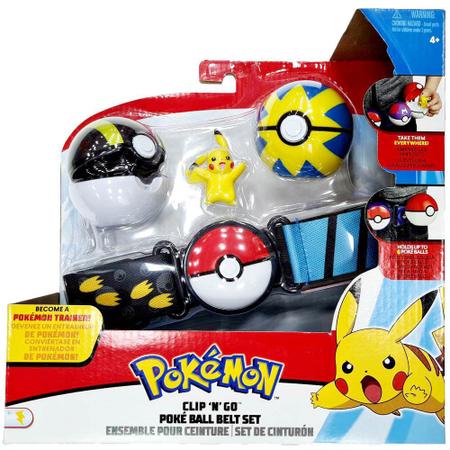 Brinquedo Pokemon Cinto Com Pokebola E Pikachu Sunny 2607 em