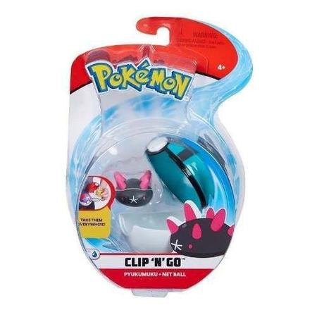 Imagem de Pokémon Clip N Go - Kit C/ 6 Pokébola Com Clip e 6 bonecos - Dtc