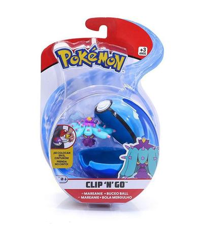 Imagem de Pokémon Clip N Go - Kit C/ 6 Pokébola Com Clip e 6 bonecos - Dtc