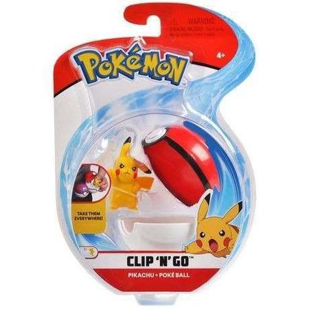 Imagem de Pokémon Clip N Go - Kit C/ 6 Pokébola Com Clip e 6 bonecos - Dtc