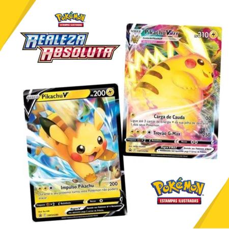 Cartas Pokemon Coleção Pikachu Vmax 51 Cartas Originais