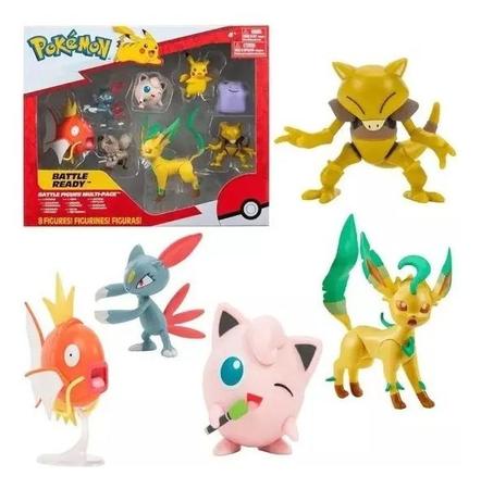 Pokemon - Kit 8 Figuras de Batalha - Pikachu, Abra, Leafeon - Sunny  Brinquedos - Boneco Pokémon - Magazine Luiza