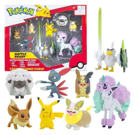 Pokémon Multi Pack Com 8 Figuras De Batalha - Ri Happy