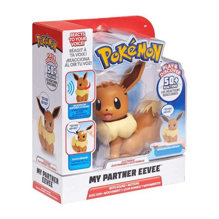 Pokemon Eevee Elétrico My Partner Electronic Play&Discover - Jazwares -  Bonecos - Magazine Luiza