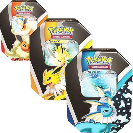 Kit Carta Pokémon Todas Evoluções Do Eevee