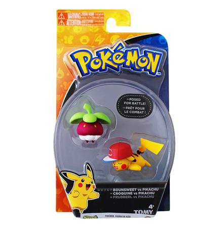 Figura Pichu - Pikachu - Raichu, Pokemon - Sunny Brinquedos