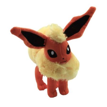 Eevee Evoluções Kit Com 2 Pelúcias Pokemon Eevee E Flareon no Shoptime