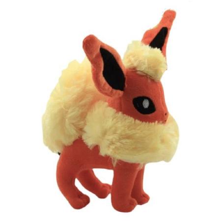 Flareon Evoluções Evolution Eevee Pokemon Pelúcia 20cm