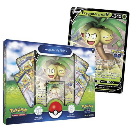 Pokémon Go Box de Coleção TCG Exeggutor de Alola V - Copag - Deck