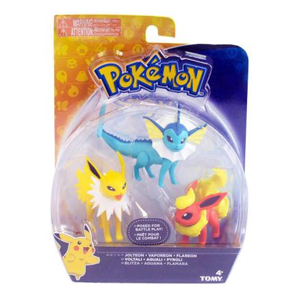 Multipack Evolução Eevee Flareon Jolteon Vaporeon Pokémon Sunny no Shoptime