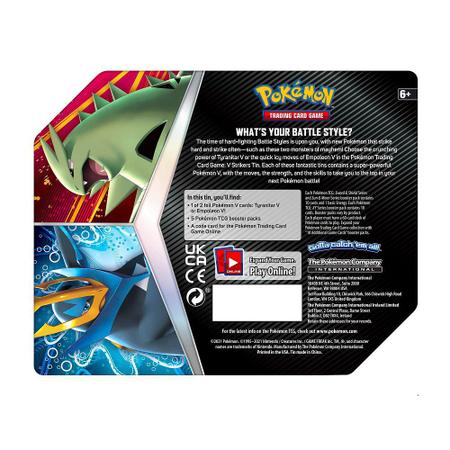 Jogo De Cartas Pokemon Lata Combatentes V em Promoção na Americanas