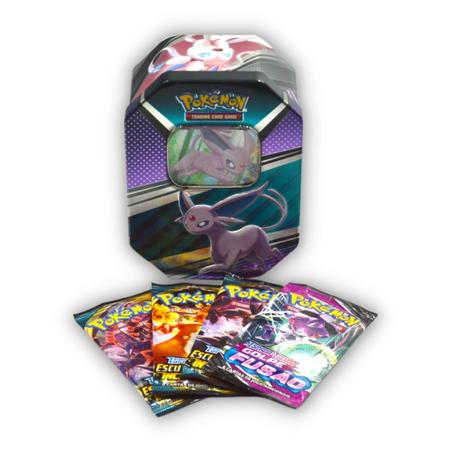 Coleção Cartas Pokemon Evoluções de Eevee Herois V Lata 25 Cartas - Copag -  Deck de Cartas - Magazine Luiza
