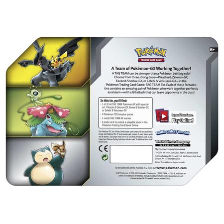 Carta Pokémon Pikachu e Zekrom GX Original Copag Brasil