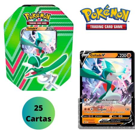 Coleção Cartas Pokemon Poderes V Lata com 25 Cartas - Copag - Deck de  Cartas - Magazine Luiza