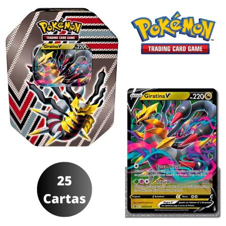 Jogo de Cartas - Pokémon Lata - 25 cartas - Potencial Oculto - Giratina V -  Copag - Deck de Cartas - Magazine Luiza