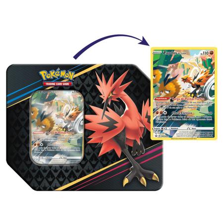 Carta Pokemon Zapdos V De Galar V Dourado Astro Cintilantes Copag