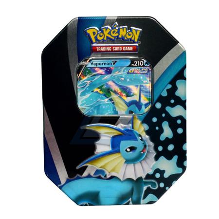 3 Latas Pokémon Evoluções de Eevee Flareon V Jolteon V Vaporeon V Copag  Cards Cartas em português : : Brinquedos e Jogos